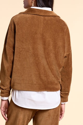 Sweat en velours - Camel