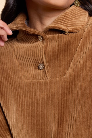 Sweat en velours - Camel
