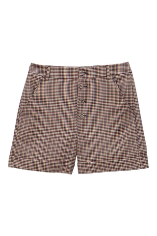 Short - Bordeaux et beige