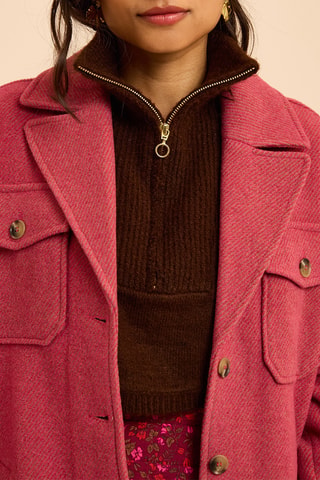Plastron - Marron foncé