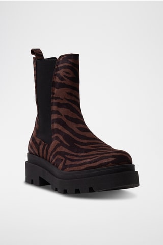 Bottines Chelsea en nubuck - Noir