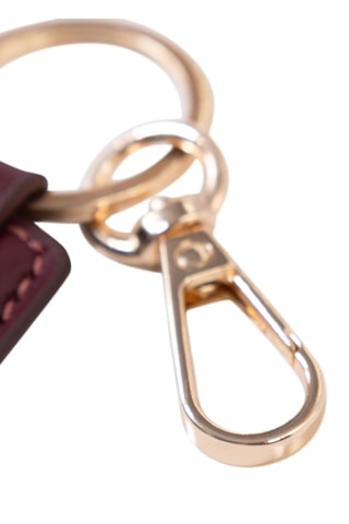 Porte-clés en cuir - Bordeaux