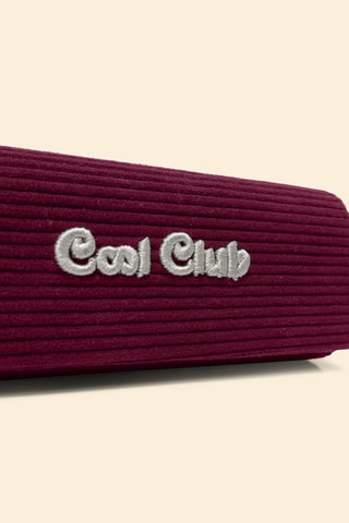 Etui pour lunettes en velours - Bordeaux