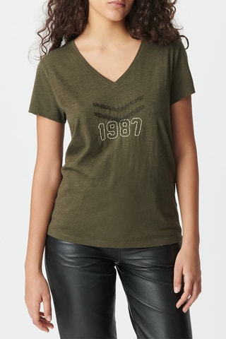 T-shirt en coton biologique - Kaki