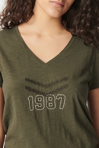 T-shirt en coton biologique - Kaki