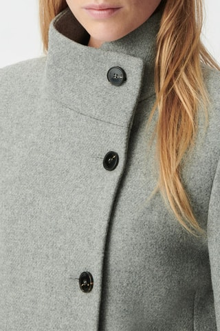 Manteau en laine - Gris chiné