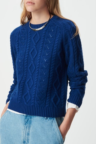 Pull en laine - Bleu roi