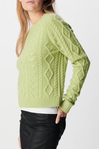 Pull en mérinos - Vert clair