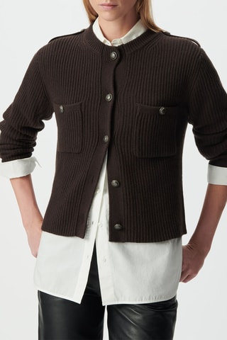 Gilet en laine - Marron foncé