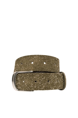Ceinture en cuir de veau - Kaki