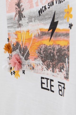 T-shirt en coton biologique - Ecru