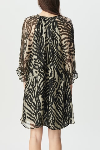 Robe trapèze en soie - Noir