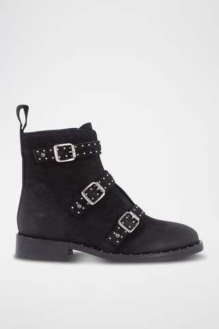 Bottines en cuir de veau - Noir