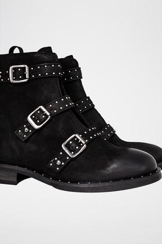Bottines en cuir de veau - Noir