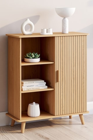 Aparador de 1 puerta Faustine - 81 x 70 x 30 cm
