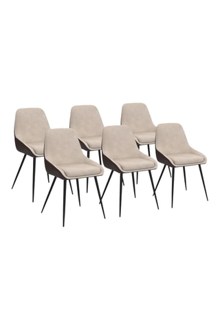 6 chaises Ornella - 47,5 x 79 x 54 cm
