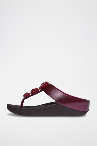 Chanclas de cuña Microwobbleboard - Rosa oscuro