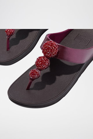 Chanclas de cuña Microwobbleboard - Rosa oscuro