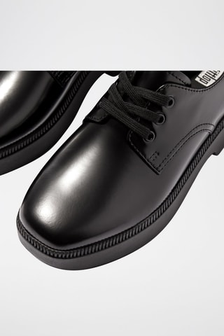 Derbies de piel con plataforma Microwobbleboard - Negro