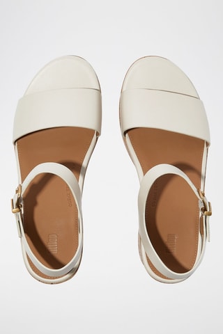 Sandalias de piel de tacón Cush - Blanco