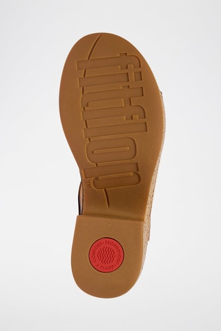 Sandalias de piel de tacón Cush - Marrón