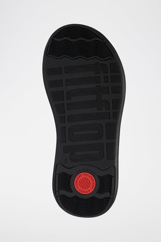 Sandalias de piel con plataforma Microwobbleboard - Negro