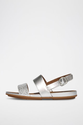 Sandalias de piel Dynamicush - Plateado