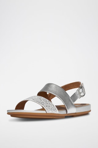 Sandalias de piel Dynamicush - Plateado