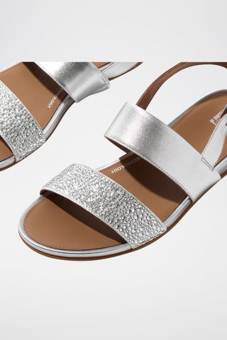 Sandalias de piel Dynamicush - Plateado
