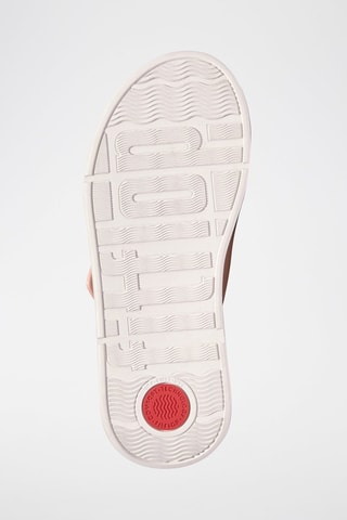 Sandalias de piel de cuña F-Mode - Rosa