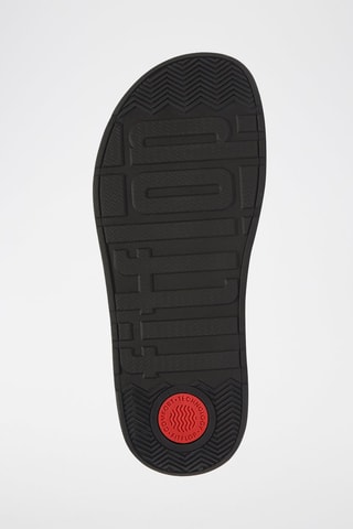 Sandalias de piel de cuña Microwobbleboard - Negro