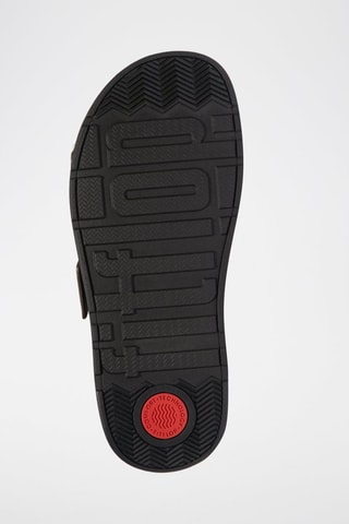 Sandalias de piel de cuña Microwobbleboard - Marrón oscuro