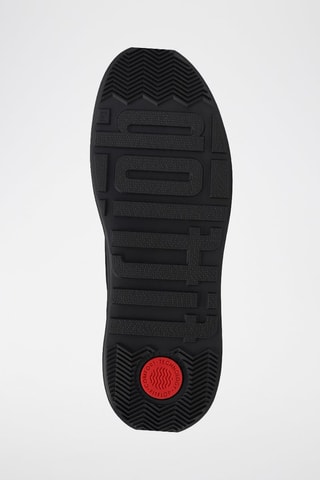 Botines de piel vuelta con plataforma F-Mode Suede Flatform - Negro
