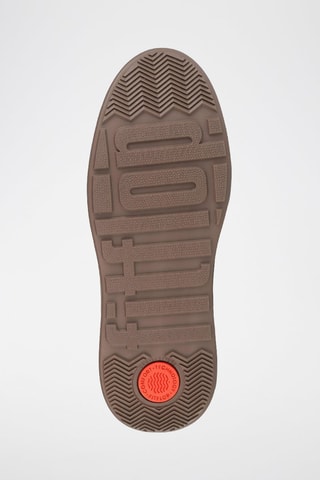 Botines Chelsea de piel vuelta con plataforma F-Mode Suede Flatform - Marrón claro