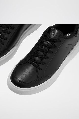Zapatillas de piel con plataforma Anatomicush - Negro