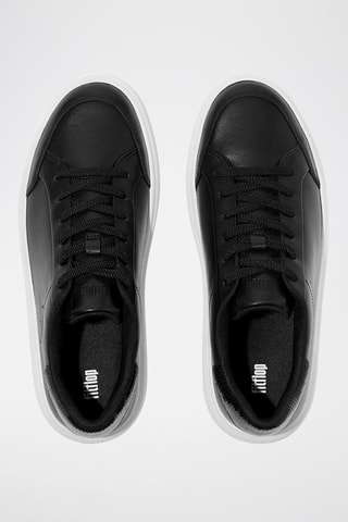 Zapatillas de piel con plataforma Anatomicush - Negro