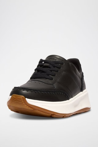 Zapatillas de piel con plataforma Microwobbleboard - Negro