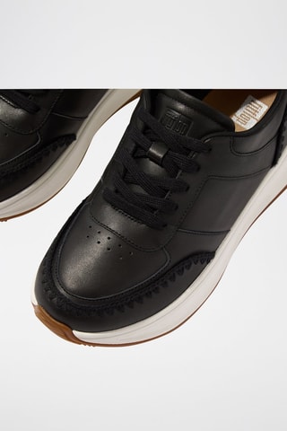 Zapatillas de piel con plataforma Microwobbleboard - Negro