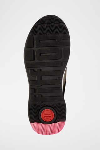 Zapatillas de nobuk con plataforma Microwobbleboard - Verde oliva