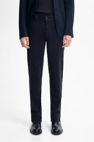 Pantalon en velours - Bleu marine