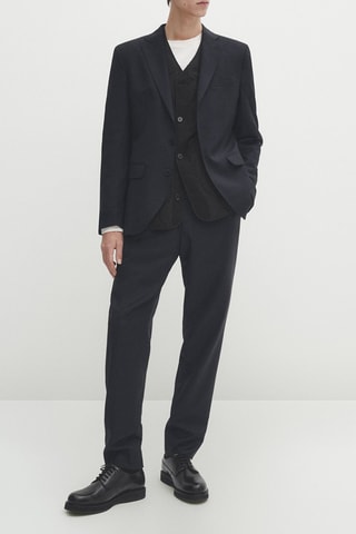 Pantalon de costume - Bleu marine