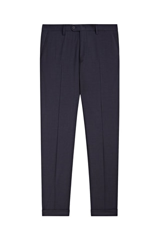 Pantalon de costume en laine - Bleu marine