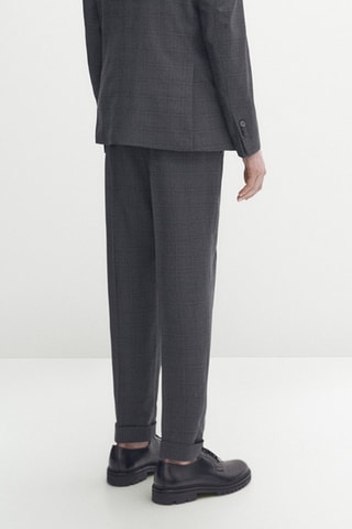Pantalon de costume en laine - Gris