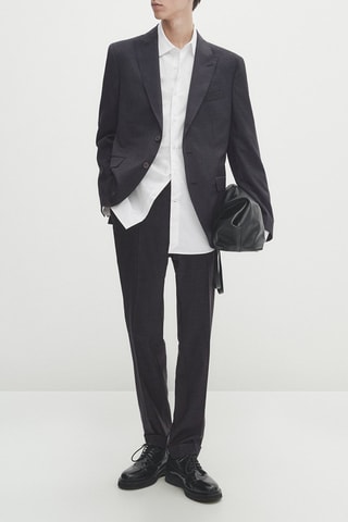 Pantalon en laine - Anthracite