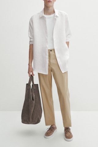 Pantalon carotte - Beige