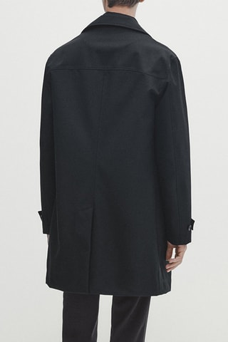 Manteau en laine - Noir