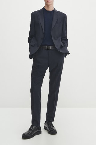 Veste en laine - Bleu marine