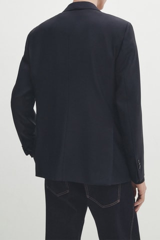 Veste en laine - Bleu marine