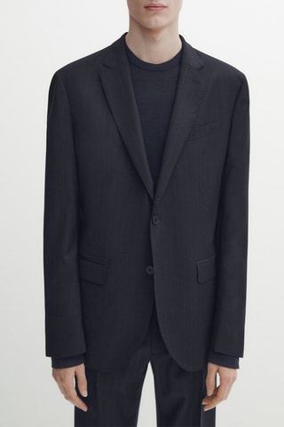 Veste en laine - Bleu marine