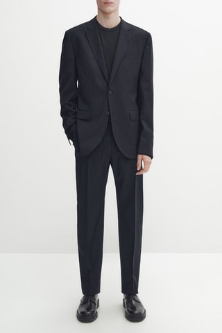 Veste en laine - Bleu marine